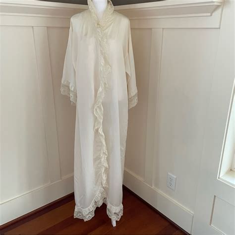 Vintage Givenchy Intimates Paris Velvet Lace Robe 